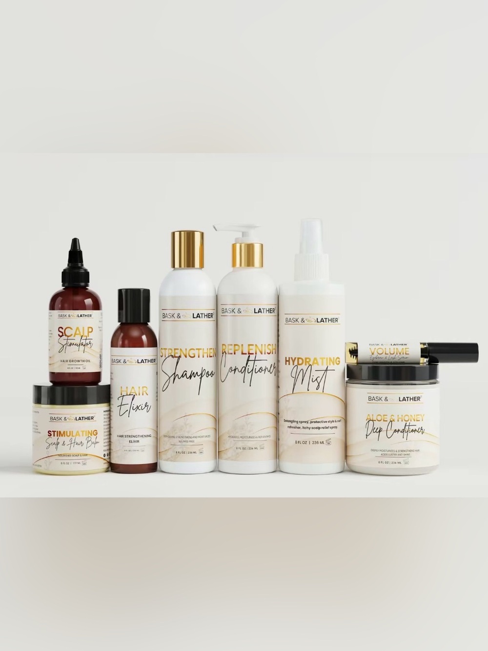NWT Bask & Lather Ultimate Haircare Bundle Set